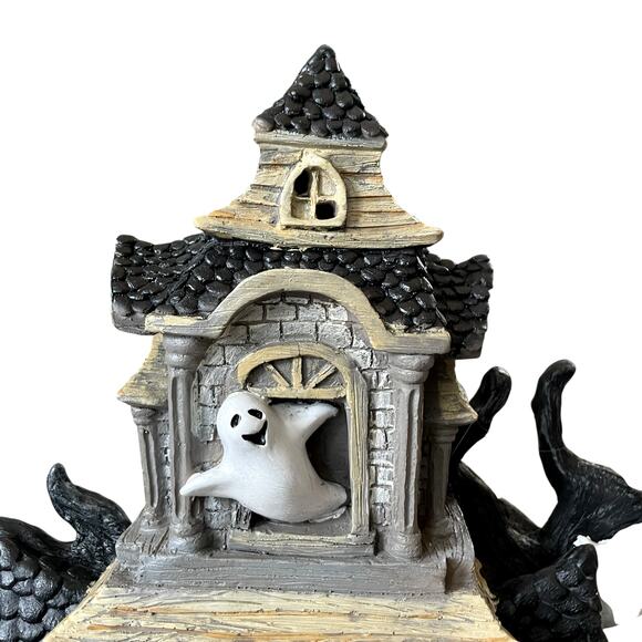 Halloween Haunted House LED Battery Lighted Ghosts Bats Creepy Pumpkins 16" NEW - Picture 3 of 15